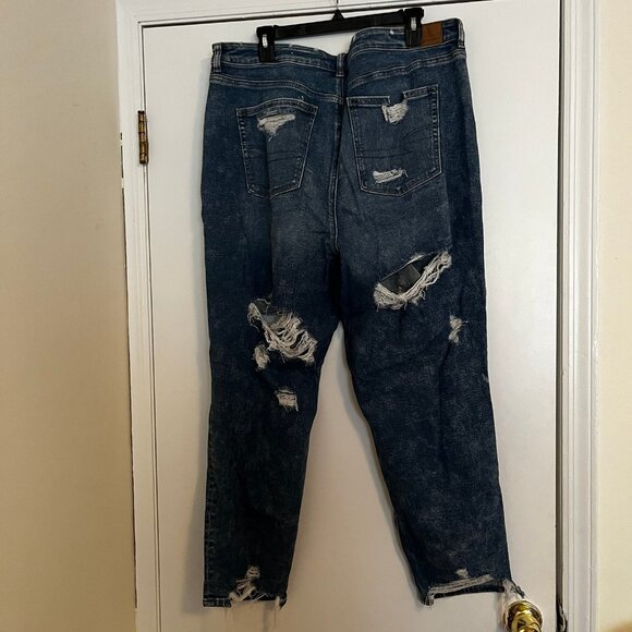 American Eagle Size 20 Mom Jeans - Super Distressed - Picture 2 of 8